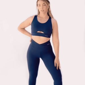 Conj. Azul Mar. Texturizado - Costas Trançadas